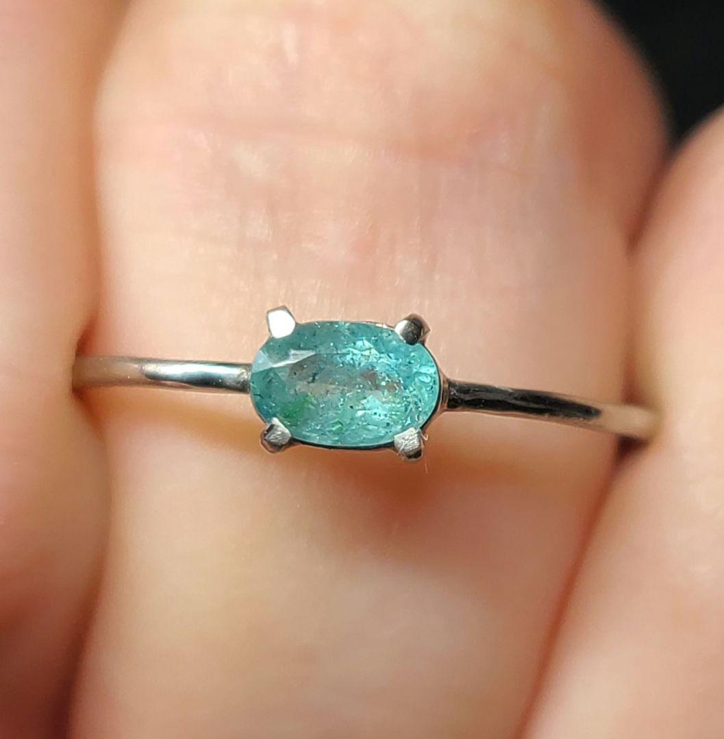 ぱにや★ブラジルバターリャパライバトルマリン★リングオーダー