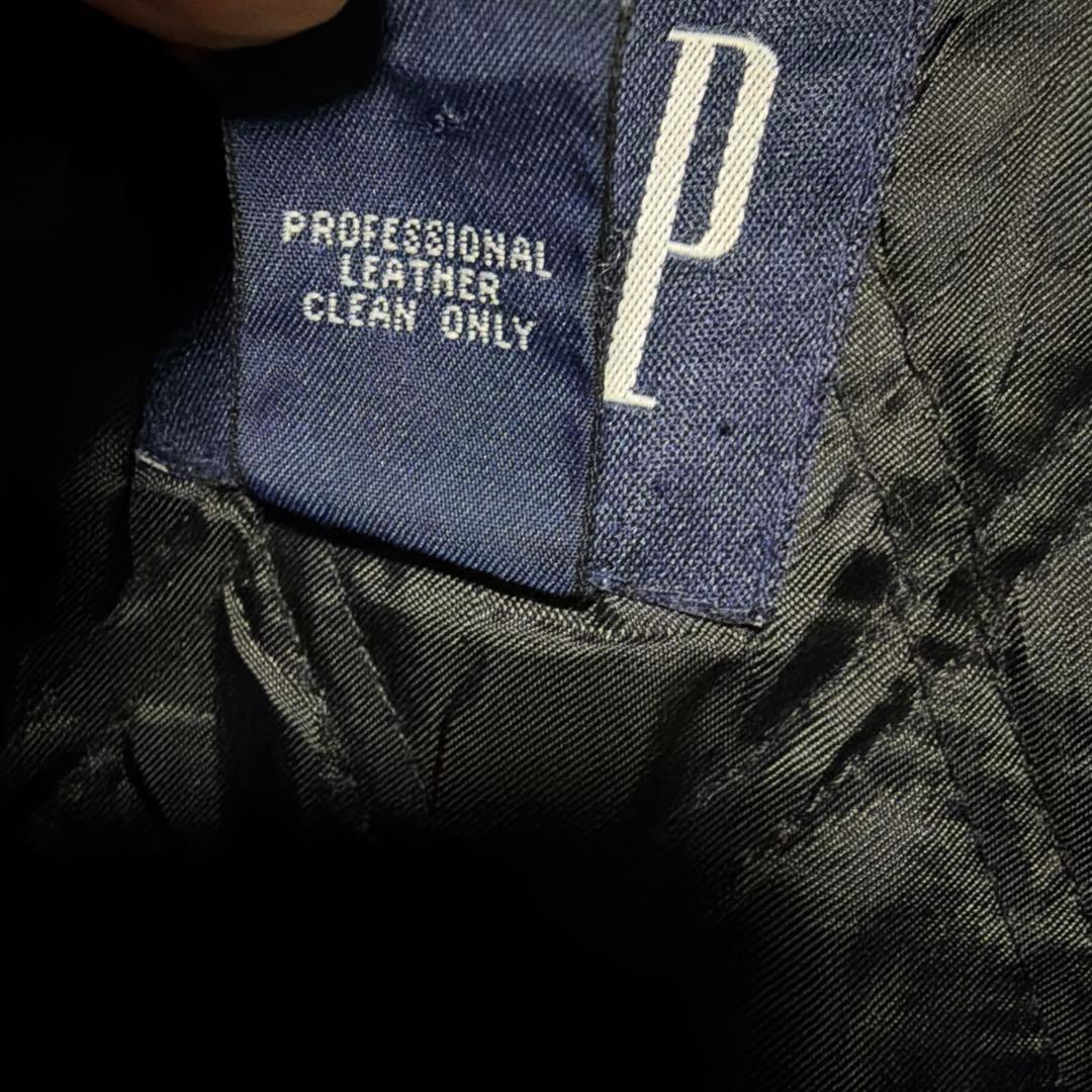 old gap レザージャケット Lサイズ　ブラック