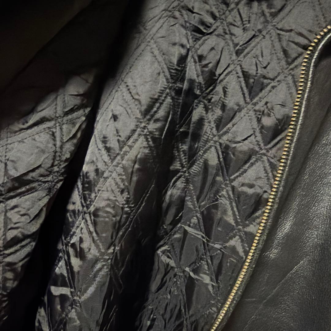 old gap レザージャケット Lサイズ　ブラック