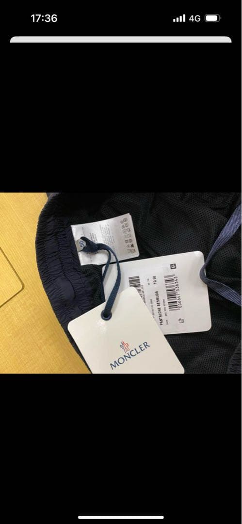 MONCLER ネイビー 水着　モンクレールPANTALONEBERMUDA