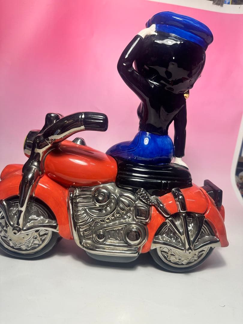 超希少 ベティ・ブープ Betty Boop バイク クッキージャー 外国製