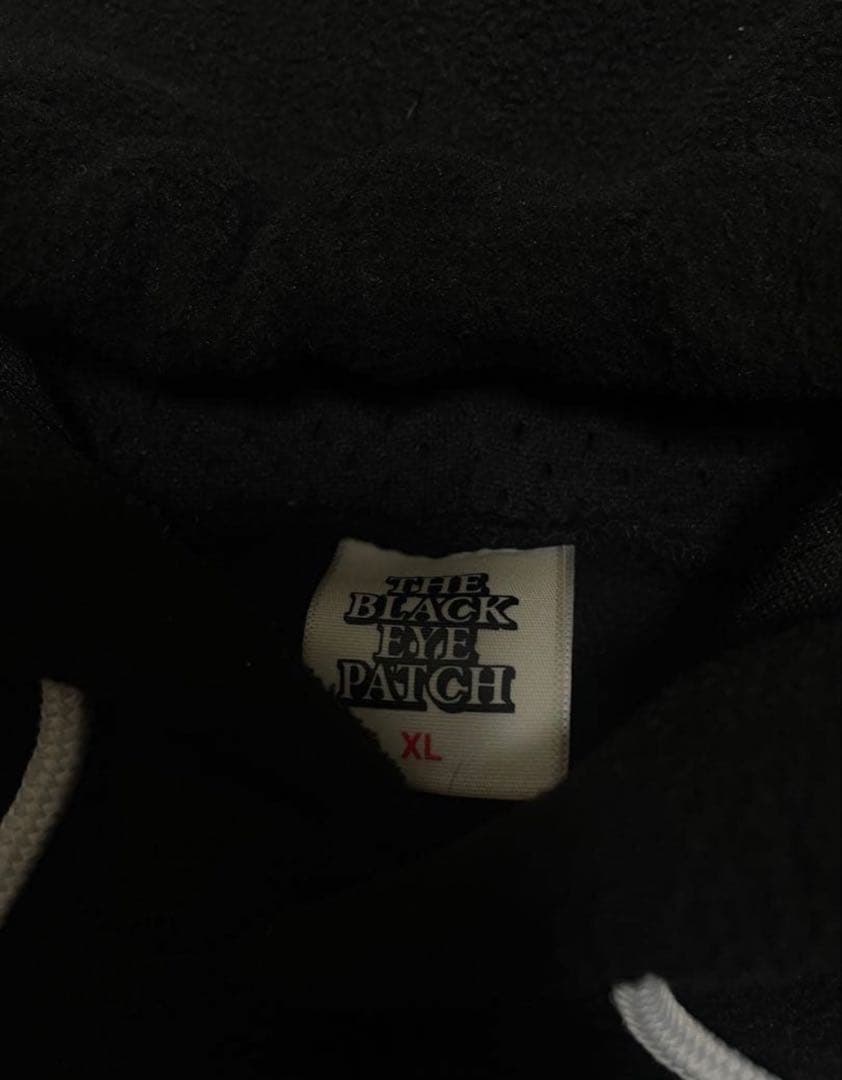 THE BLACK EYE PATCH フリース　パーカー 黒
