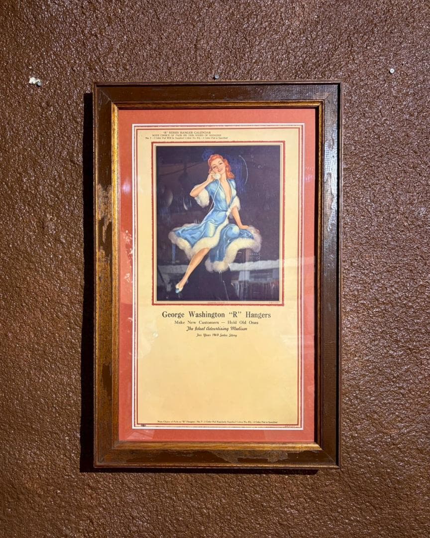 1949 Wood Frame Vintage Poster ポスター