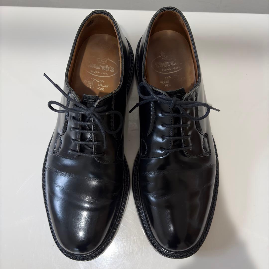 Church's チャーチ シャノン ポリッシュドバインダー 60F 103 黒