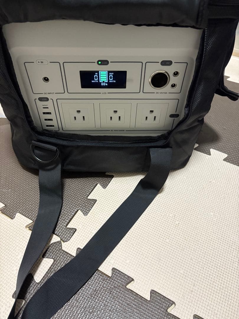 EVOPOW×AIWOLLポータブル電源1531Whリン酸鉄1200Wバッグ付き