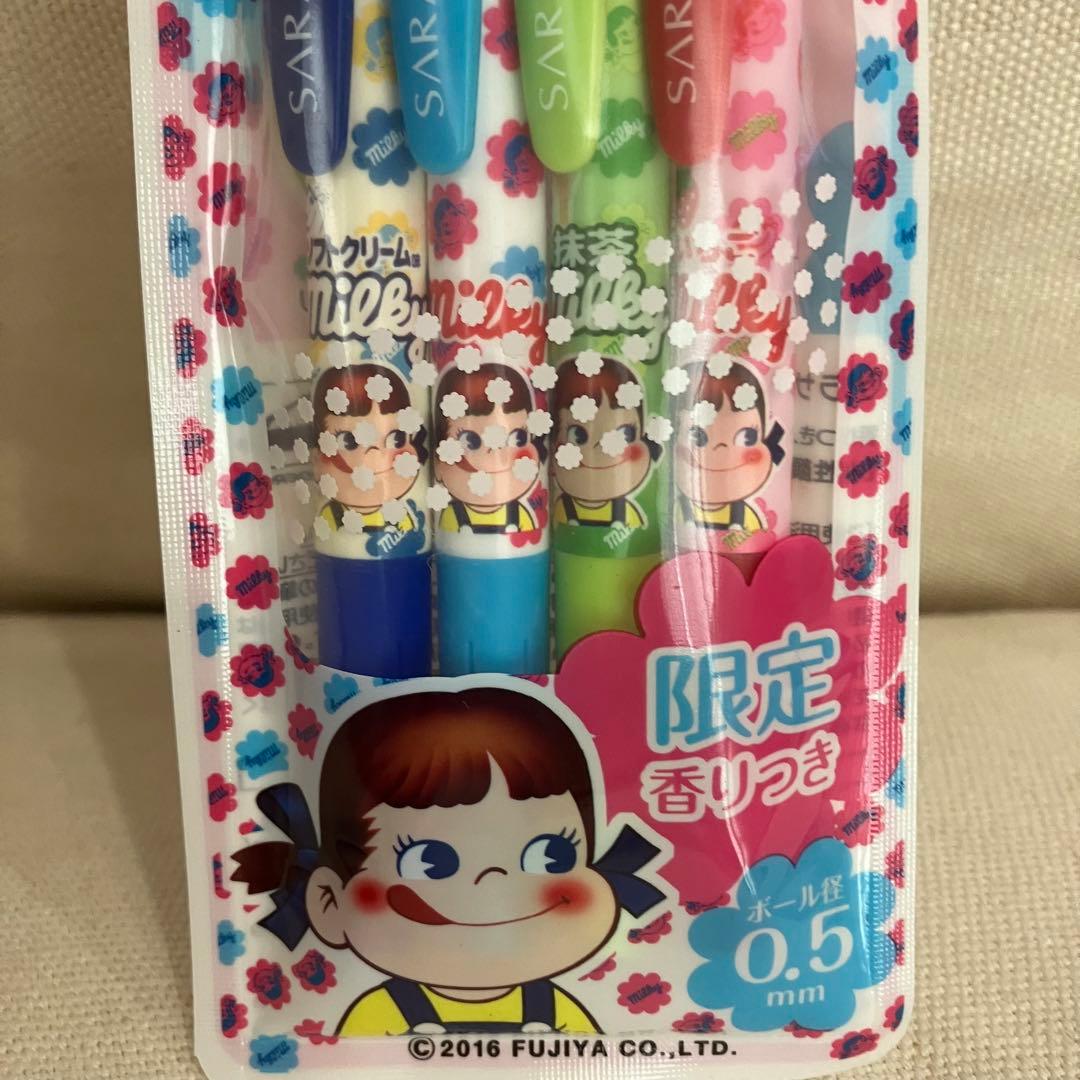 【激レア品】ZEBRA SARASA×不二家 ミルキーボールペン ペコちゃん