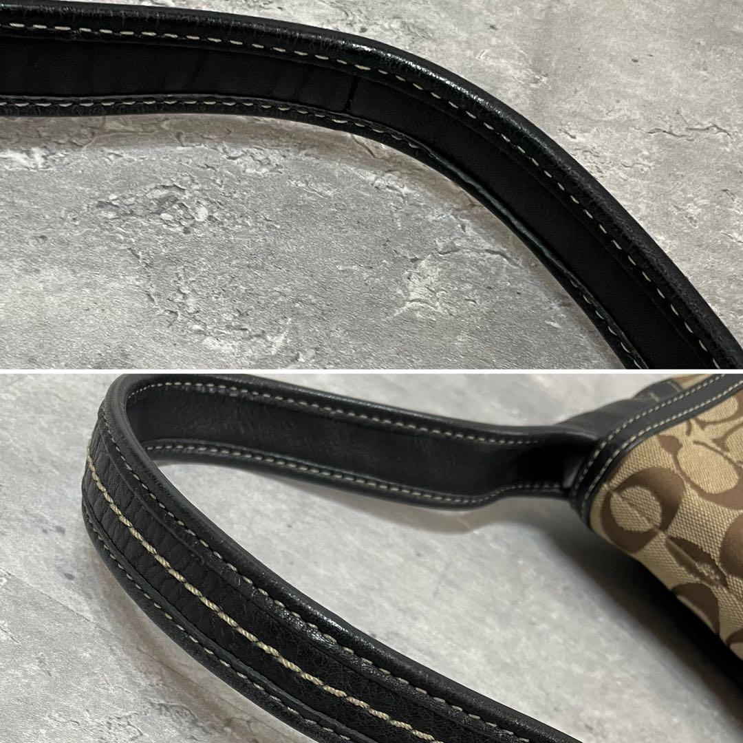 極美品✨ COACH キャンバス シグネチャー ワンショルダー バッグ Y2K