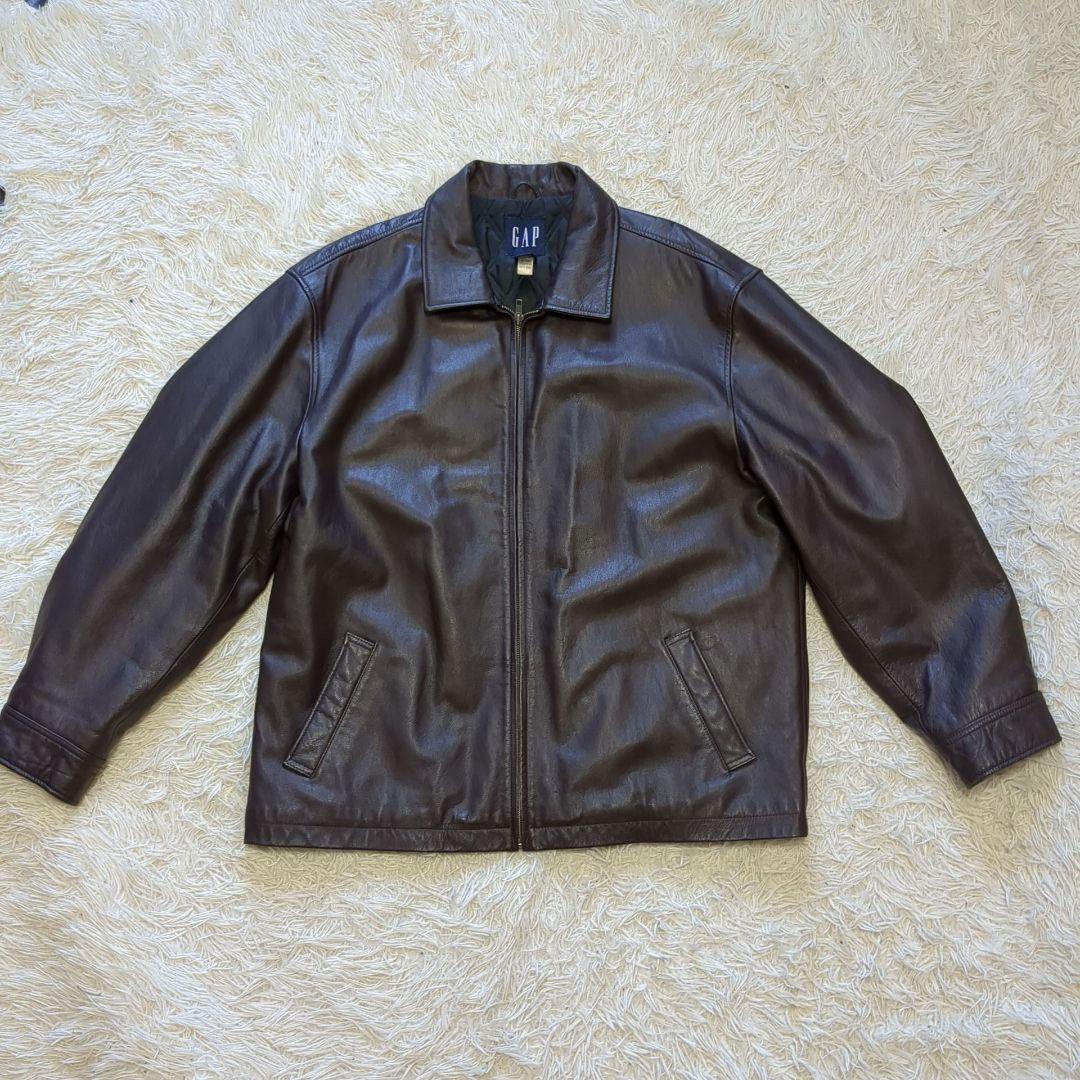 人気サイズ　OLD GAP オールドギャップ　カーコート　レザー　　XL