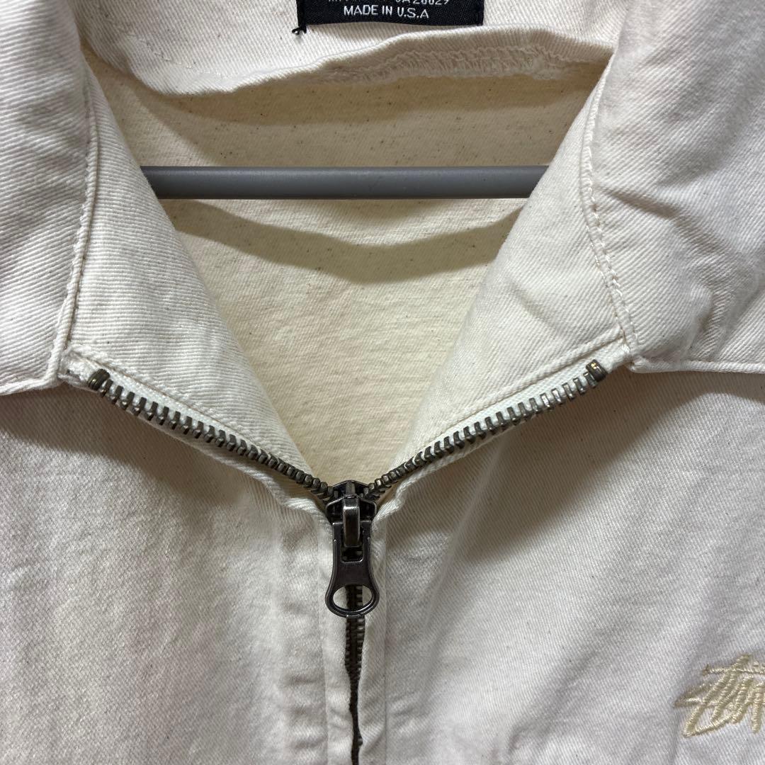 【USA製】 Stussy アイボリー スウィングトップ ジャケット