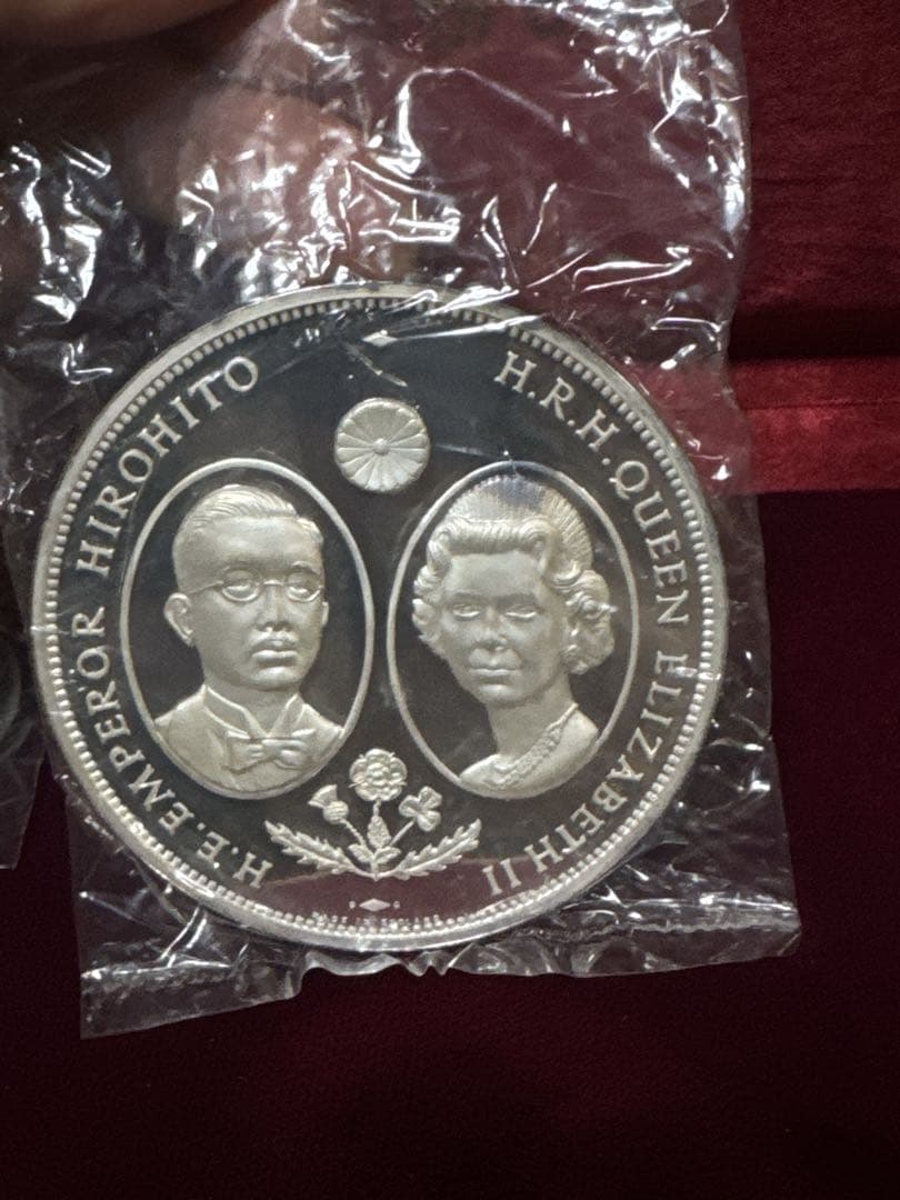 天皇皇后両陛下御外遊記念 純銀 メダル 4点 箱付
