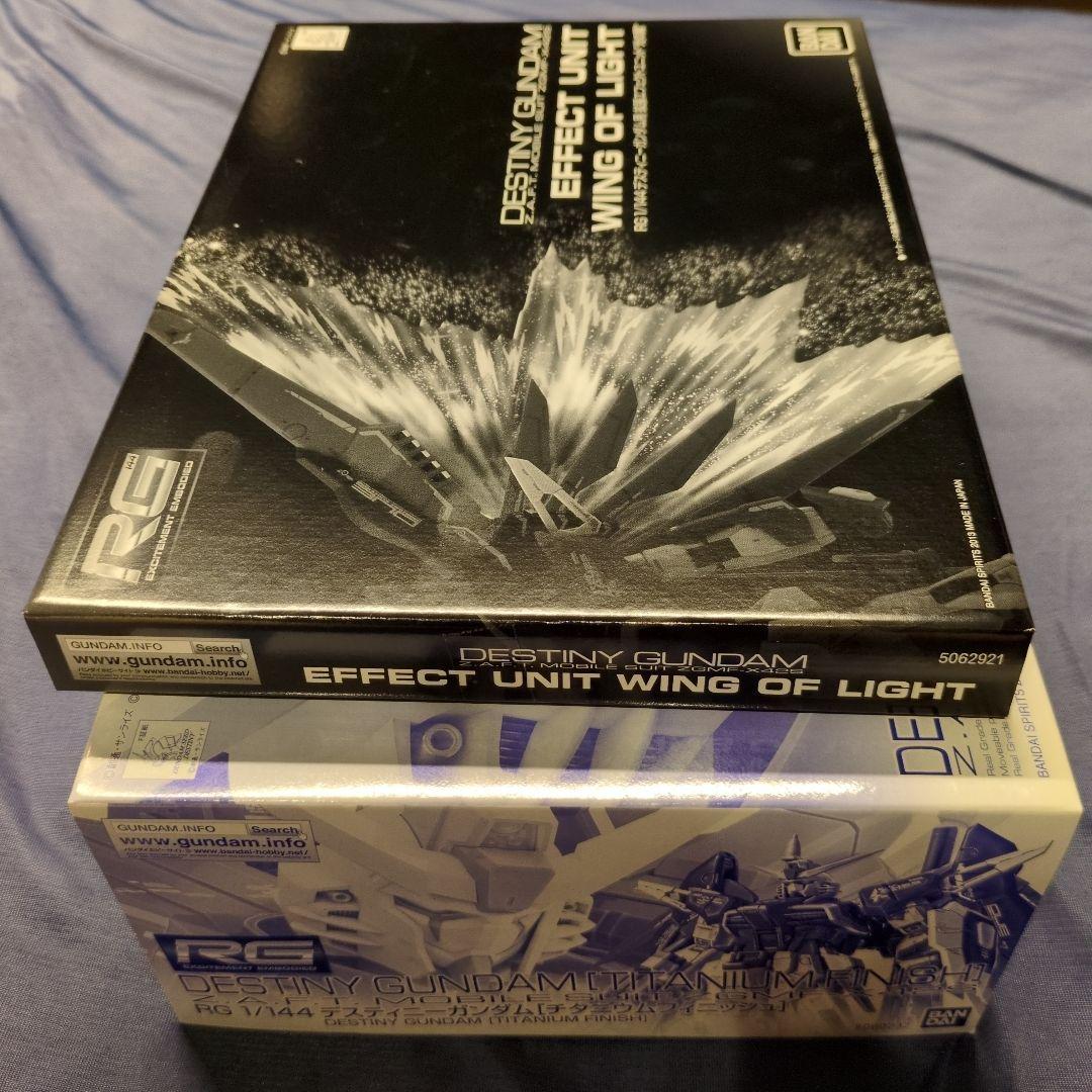 RG 1/144 デスティニーガンダム[チタニウムフィニッシュ]＆光の翼