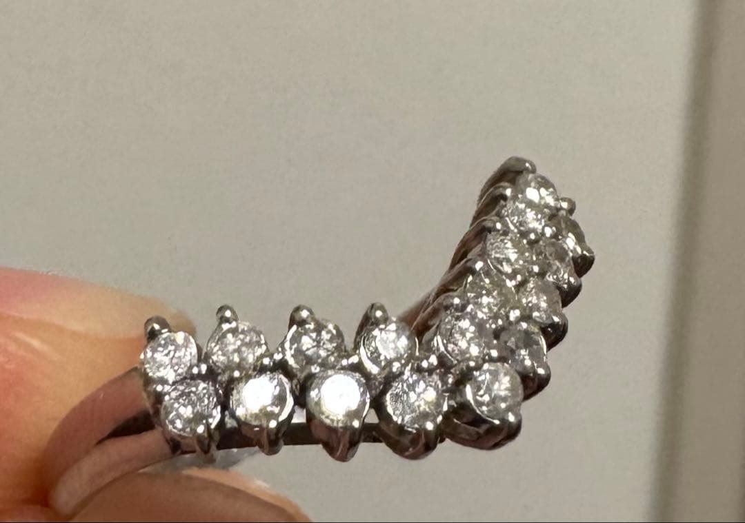 PT900 ダイヤモンドプラチナリング　9号