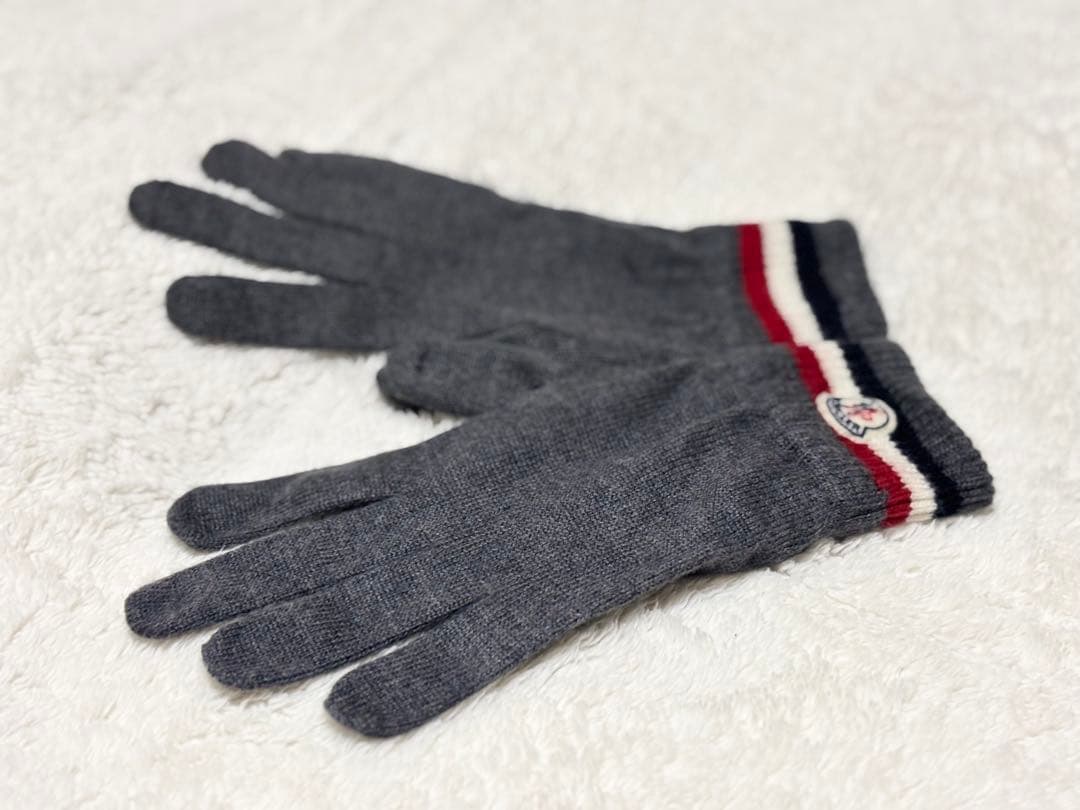 【超美品】モンクレール　メンズ手袋　Lサイズ