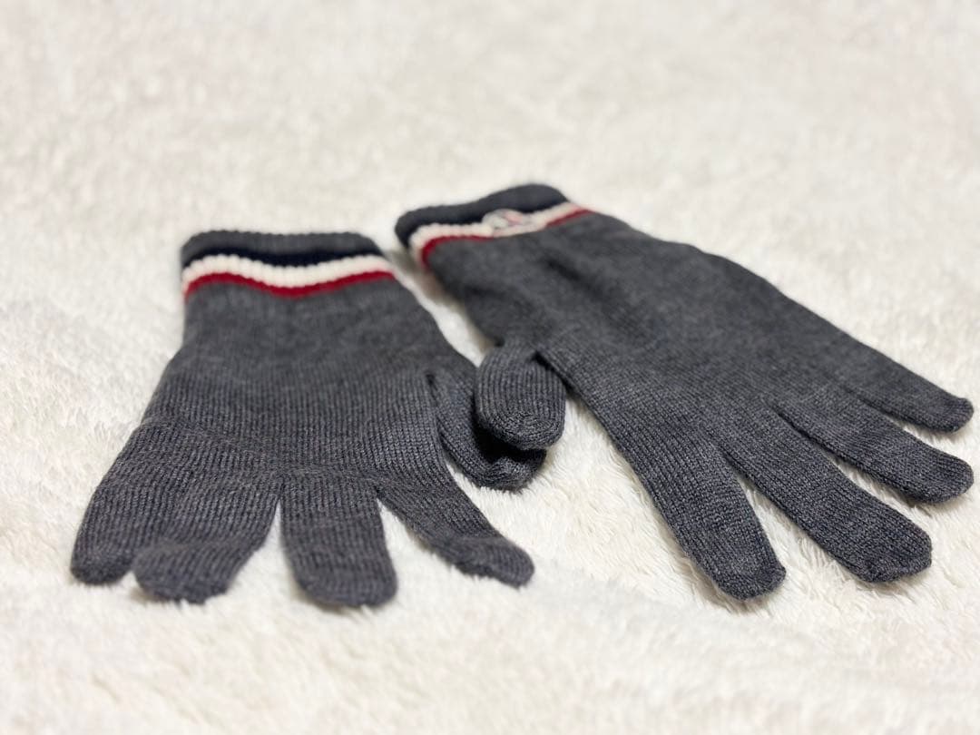 【超美品】モンクレール　メンズ手袋　Lサイズ