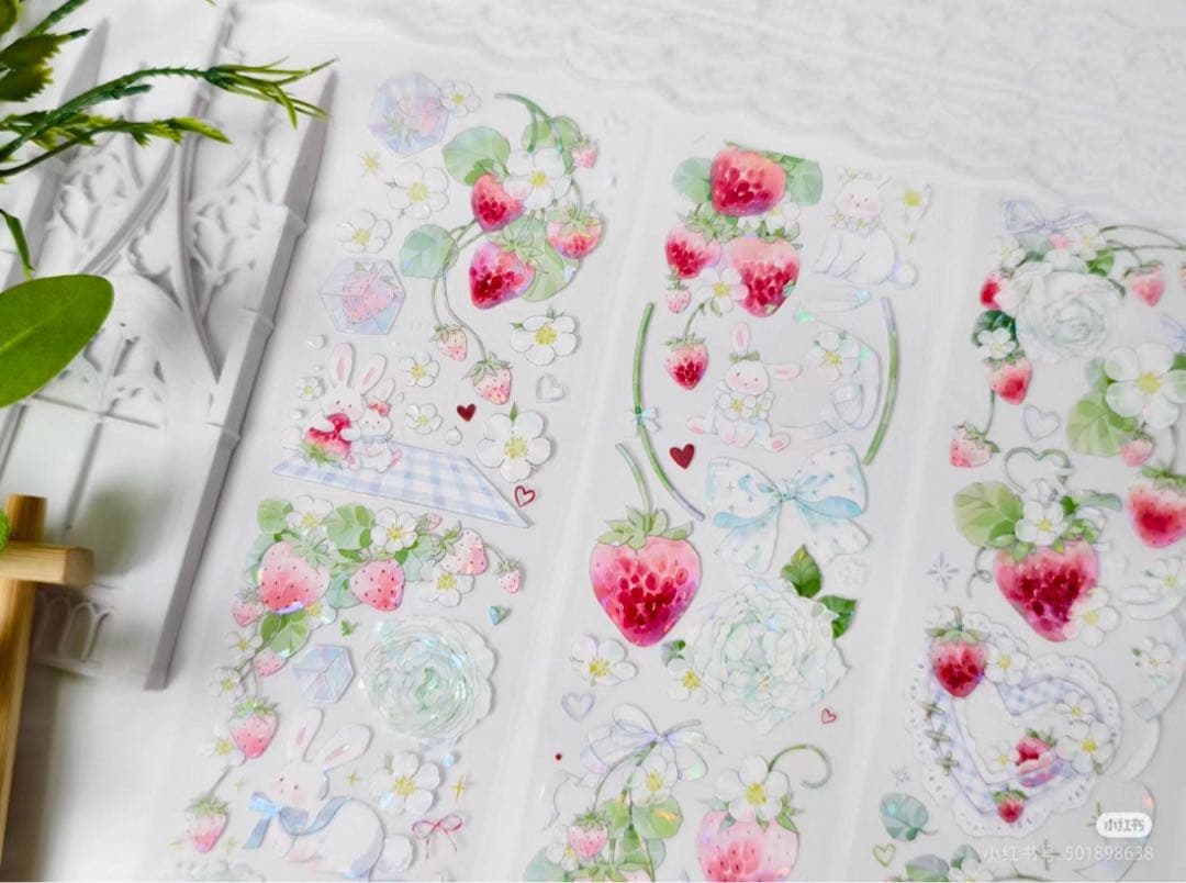 海外 PETテープ マスキングテープ いちごうさぎ