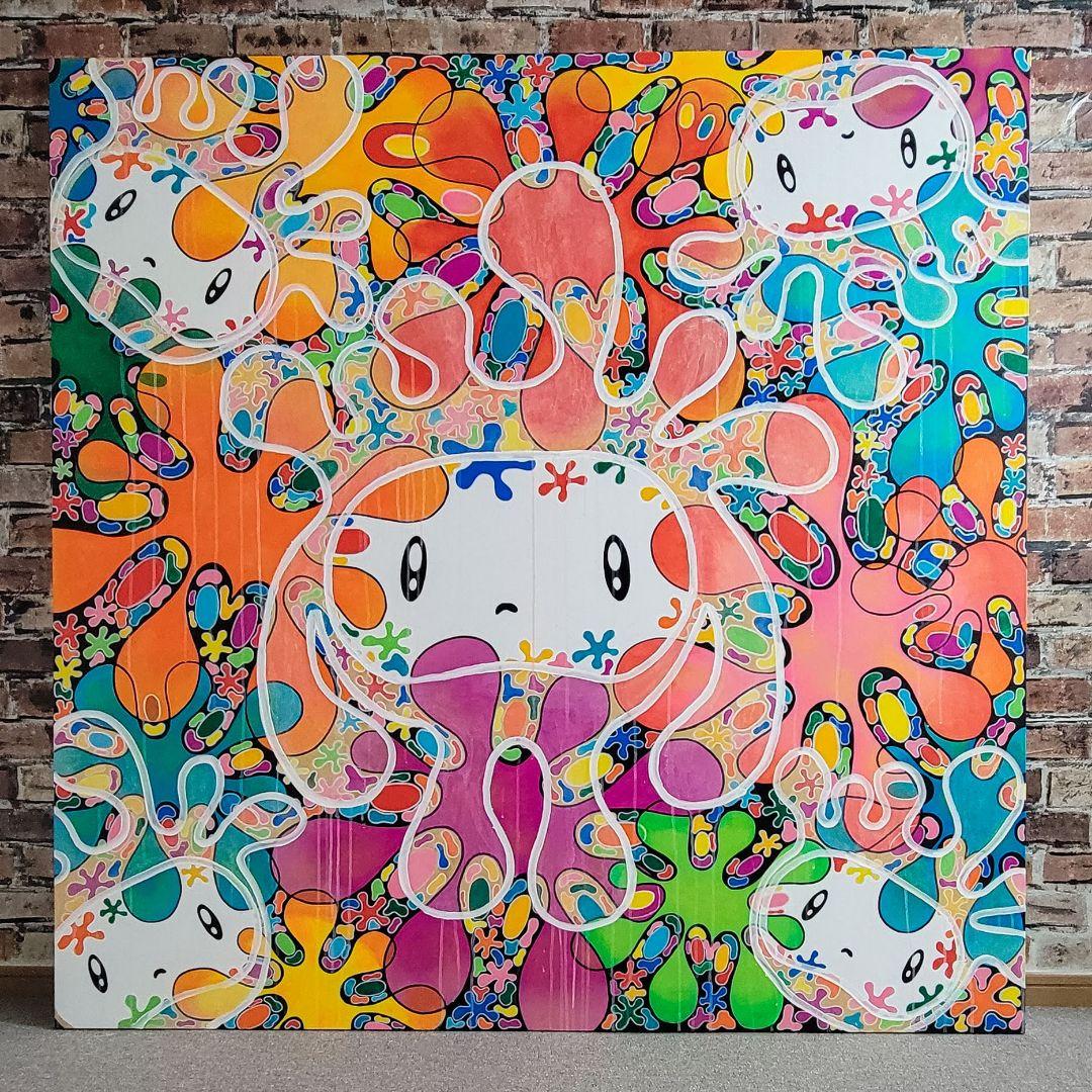 ★鈴木哲也★S100(1620×1620mm)アクリル原画★送料無料#124