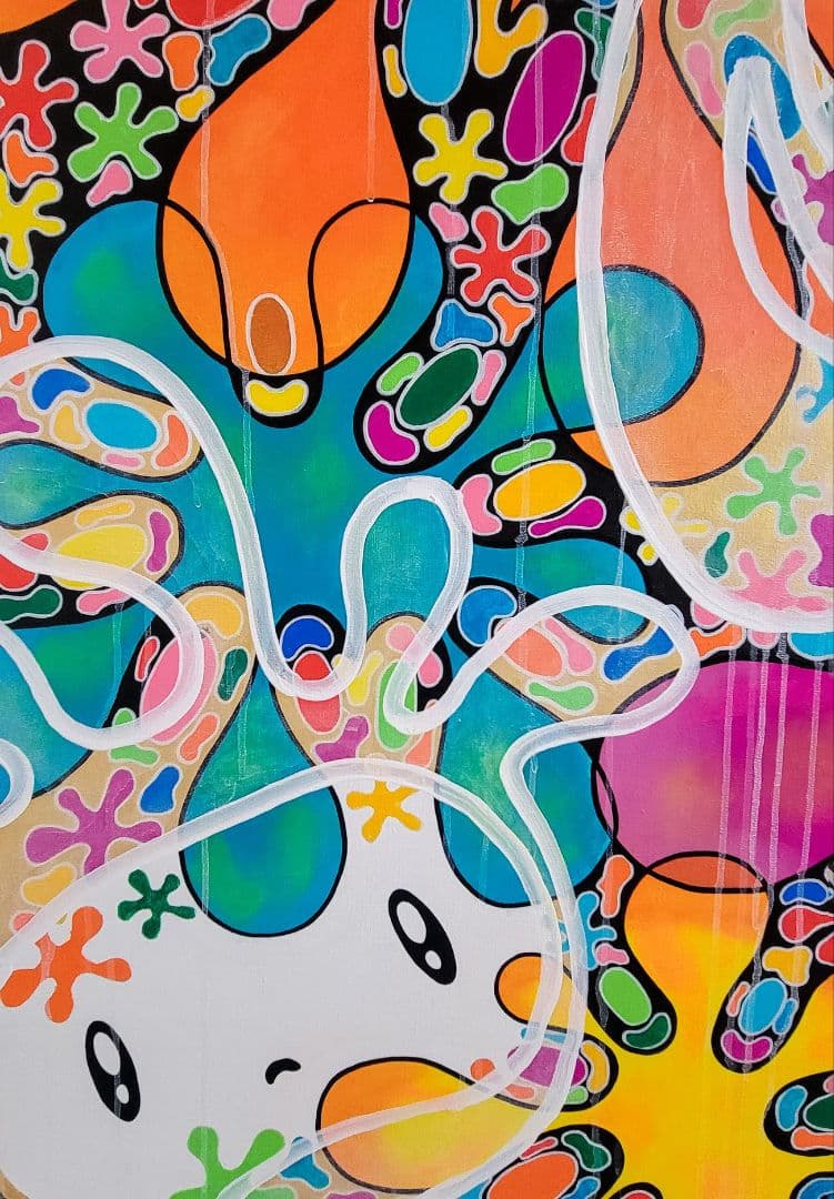 ★鈴木哲也★S100(1620×1620mm)アクリル原画★送料無料#124