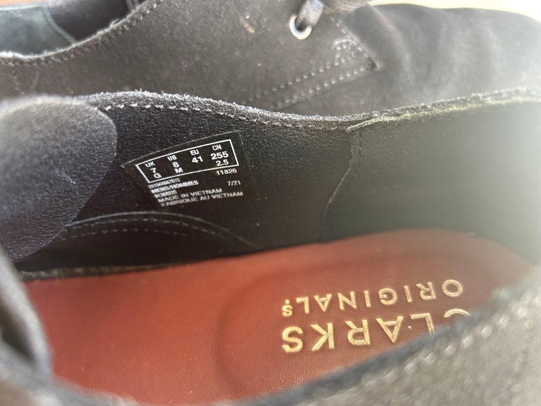 クラークスオリジナル　デザートカーン　ブラック