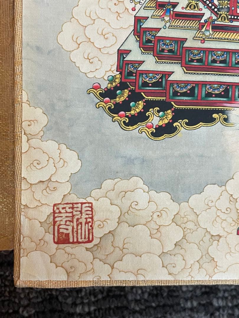 中国古美術・中国名家張大千氏　如来仏像水彩画8枚・板画絵画・書道・民国珍蔵絵画