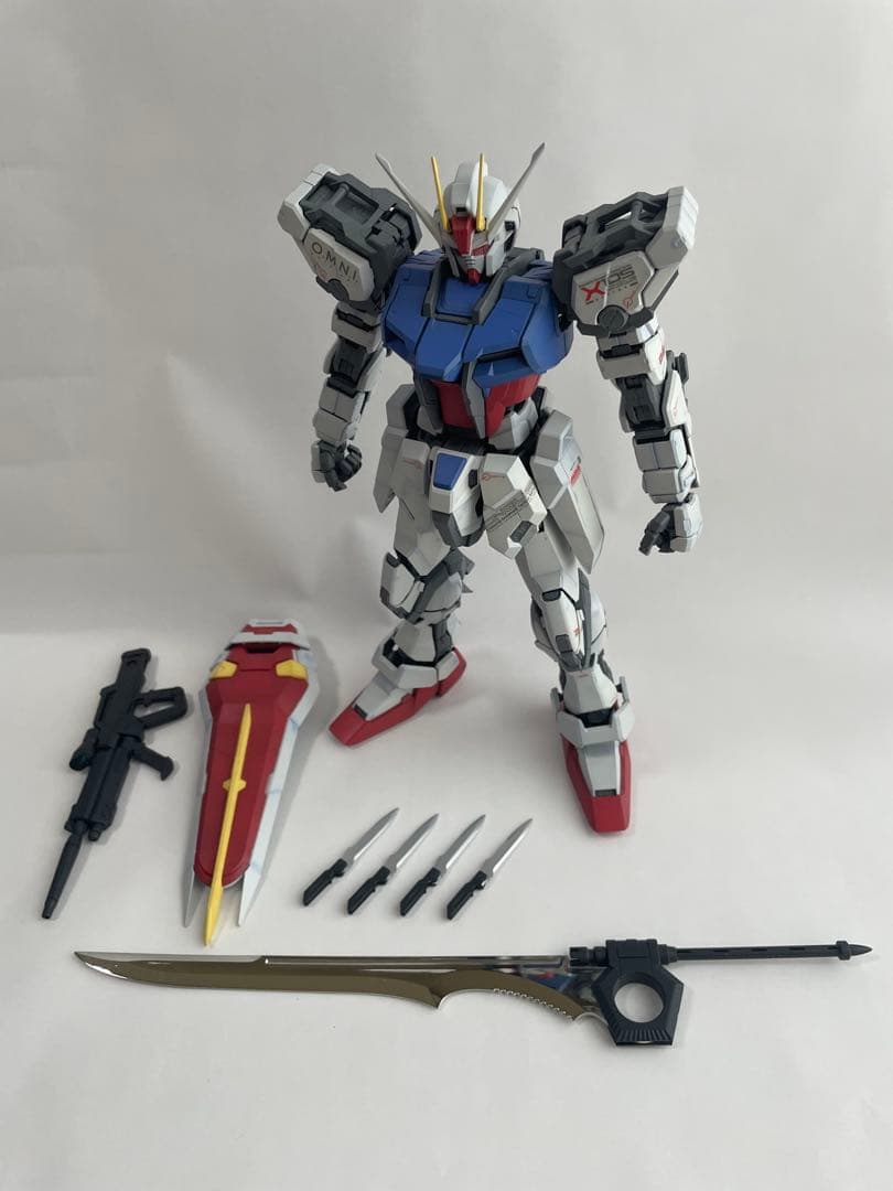 PG 1/60 ストライクガンダム　スカイグラスパー 塗装済完成品