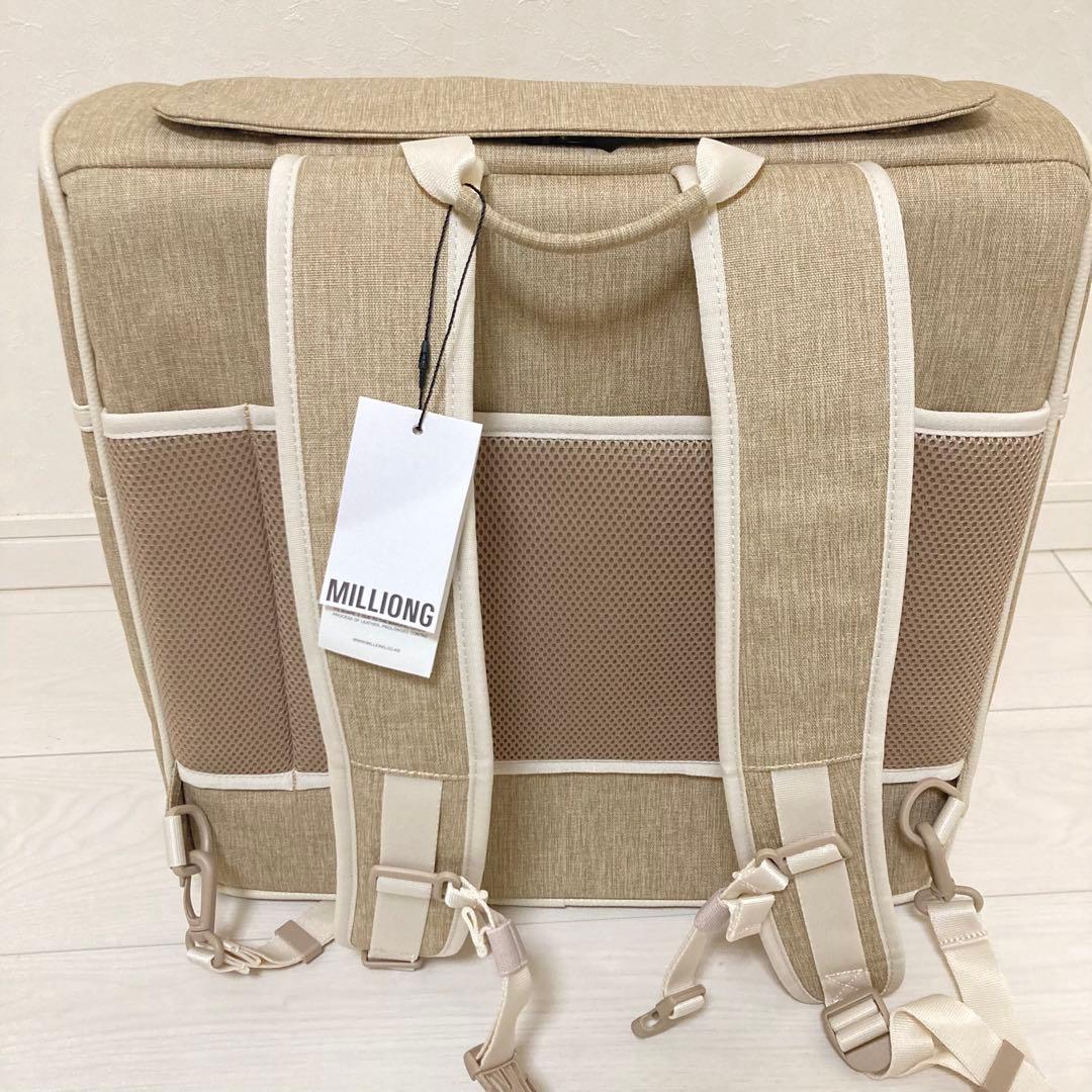 MILLIONG◆バックハグ バッグパック ラージ ◆サンド
