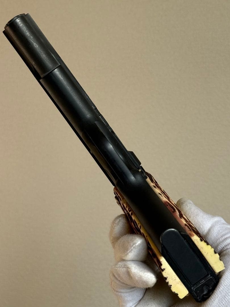 マルシン コルト M1911A1 HW ガバメント 象牙風グリップ モデルガン
