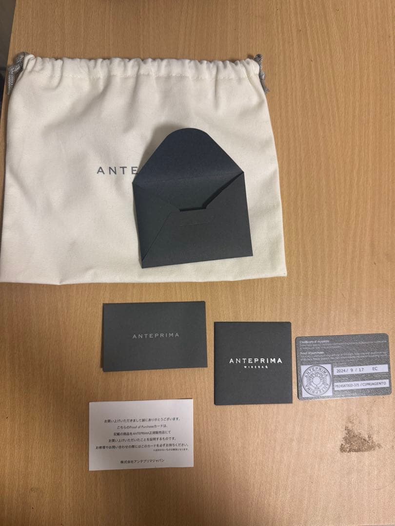 アンテプリマ　ペルラ グリッター/スクエア スモール/パウダリーピンクシルバー