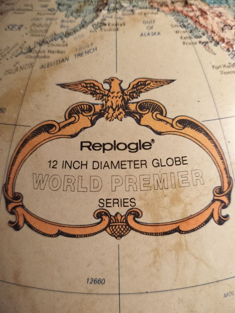 Replogle 地球儀 約30cm 木製スタンド付き