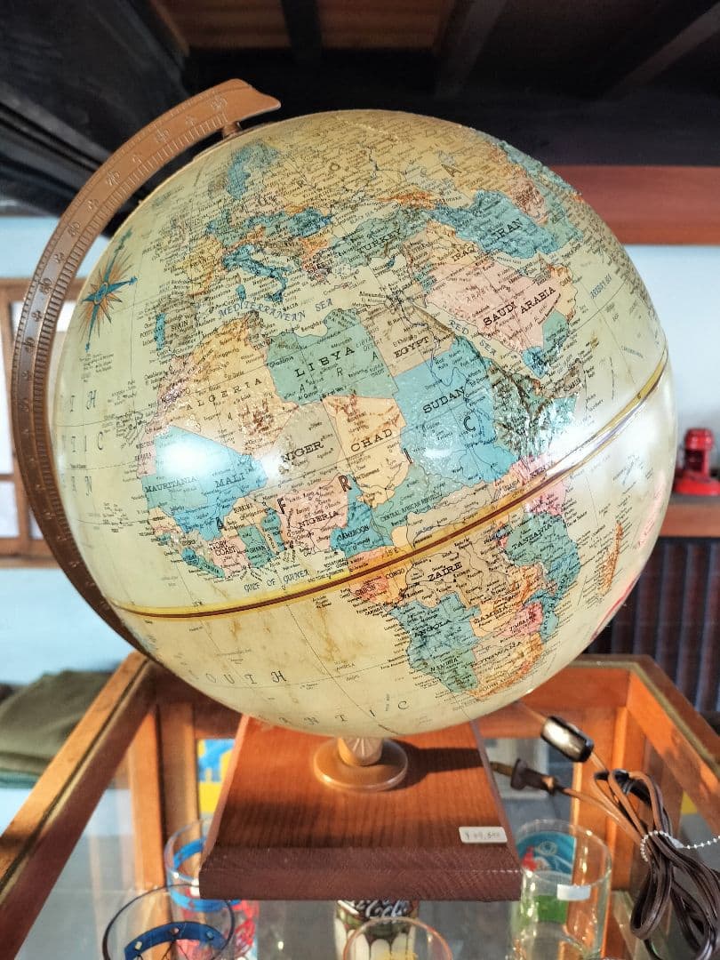 Replogle 地球儀 約30cm 木製スタンド付き