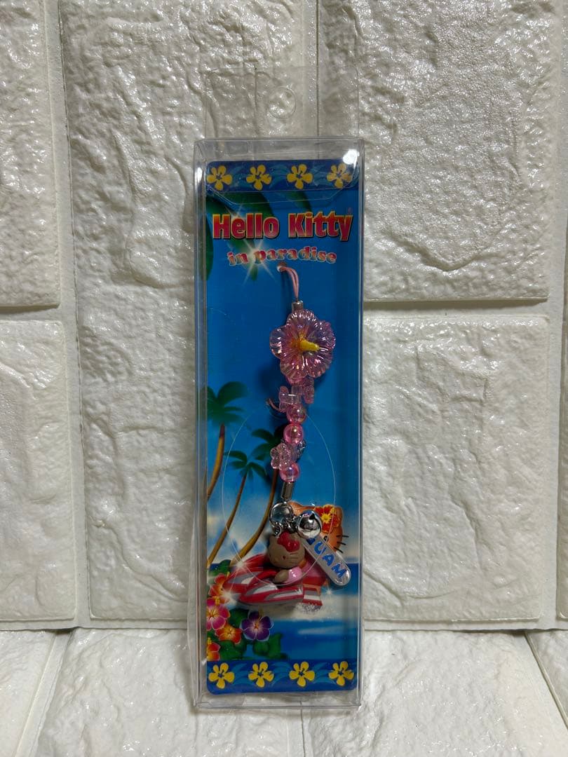 ご当地キティ【グアム限定】根付ストラップ 2点セット 2003・2006年