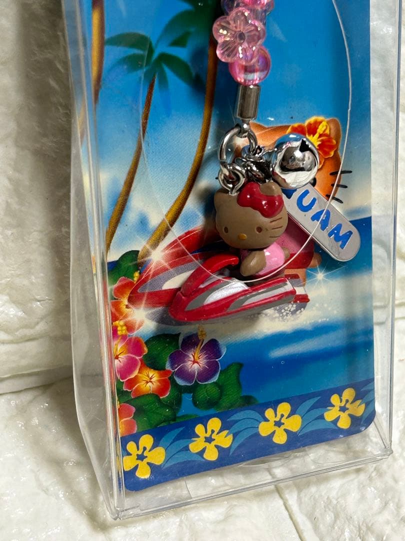 ご当地キティ【グアム限定】根付ストラップ 2点セット 2003・2006年
