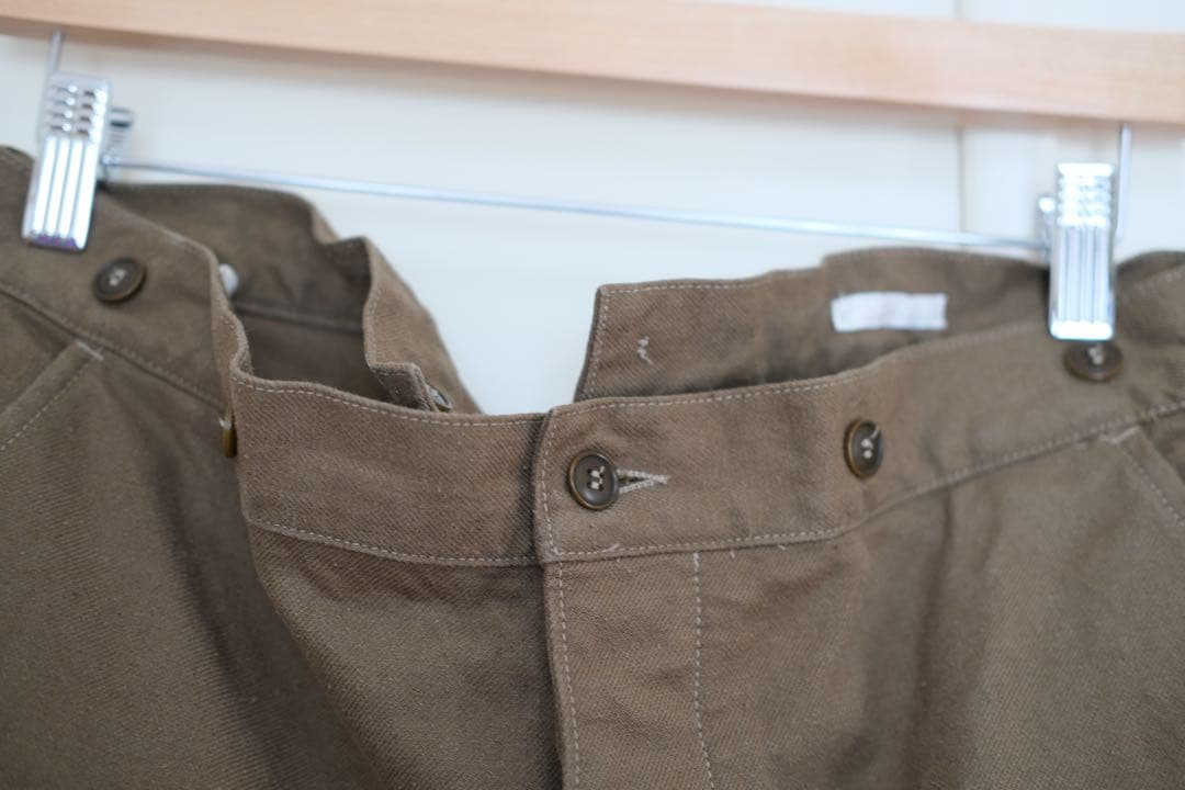 COMOLI コットンシルクオーバーパンツ 1 olive