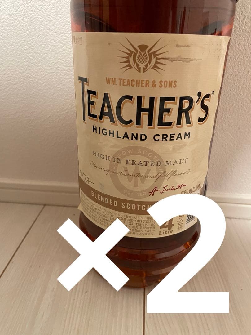 ティーチャーズウイスキー4L 2本セット【即発送】