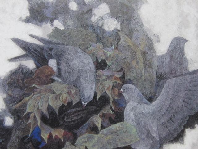 羽毛田陽吉、【残秋】、希少な額装用画集より、新品額装付