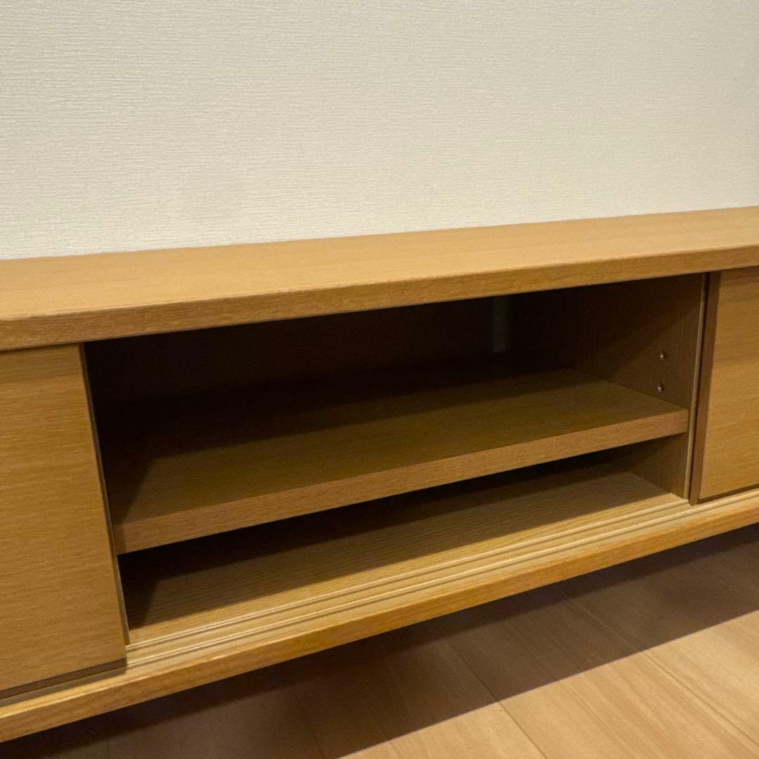 無印良品 オーク材 ＡＶラック テレビボード 薄型 150cm【廃盤品】