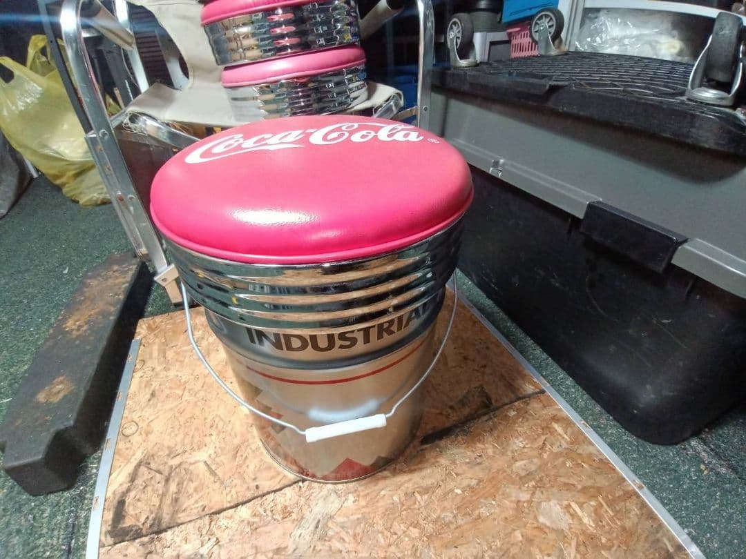 Coca-Cola コカ・コーラ ペール缶スツール 椅子 4個セット