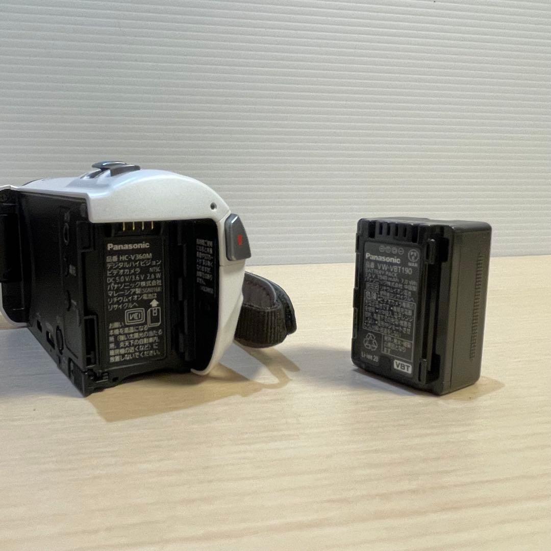 Panasonic HC-V360M ビデオカメラ 本体　購入記念品バッグ付き