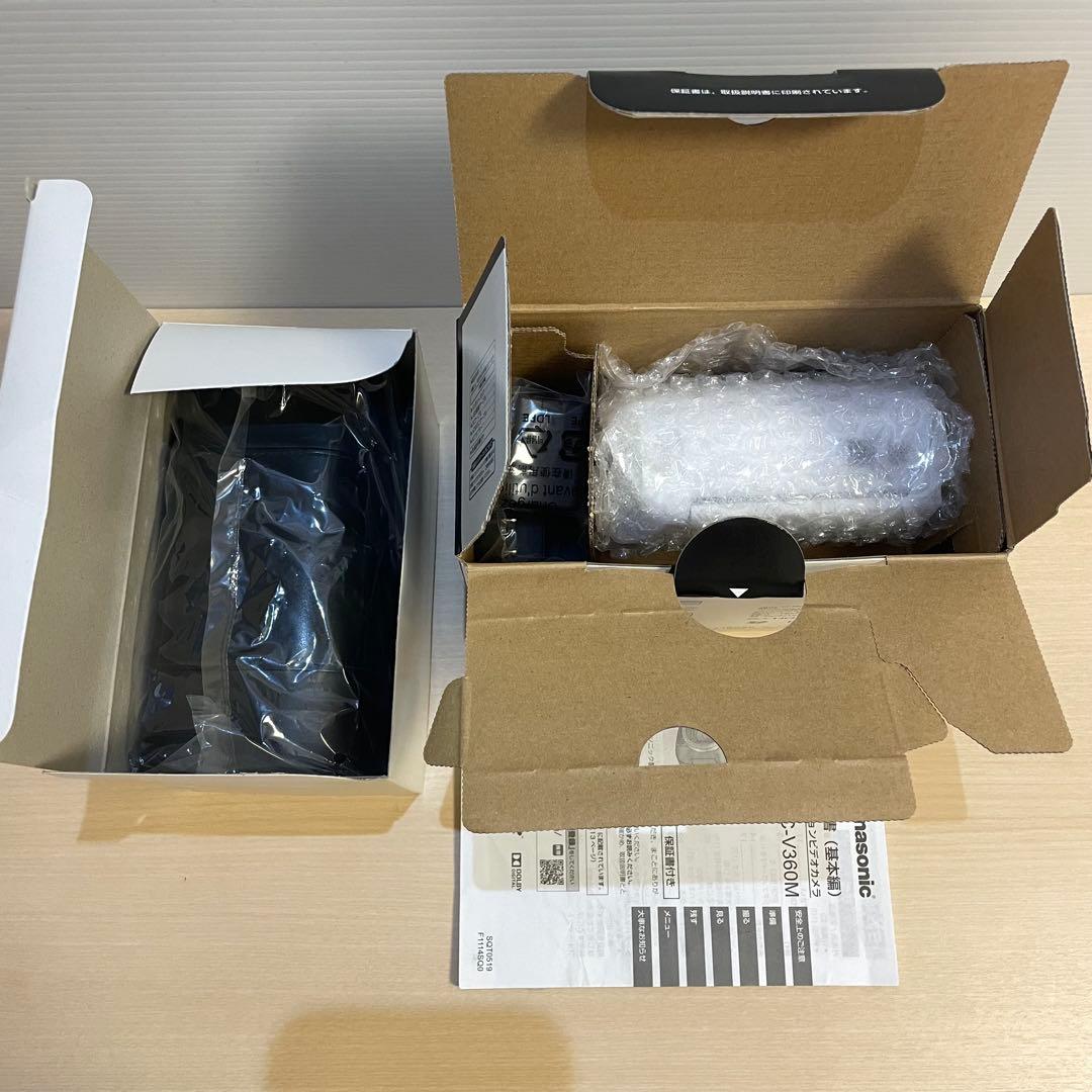 Panasonic HC-V360M ビデオカメラ 本体　購入記念品バッグ付き