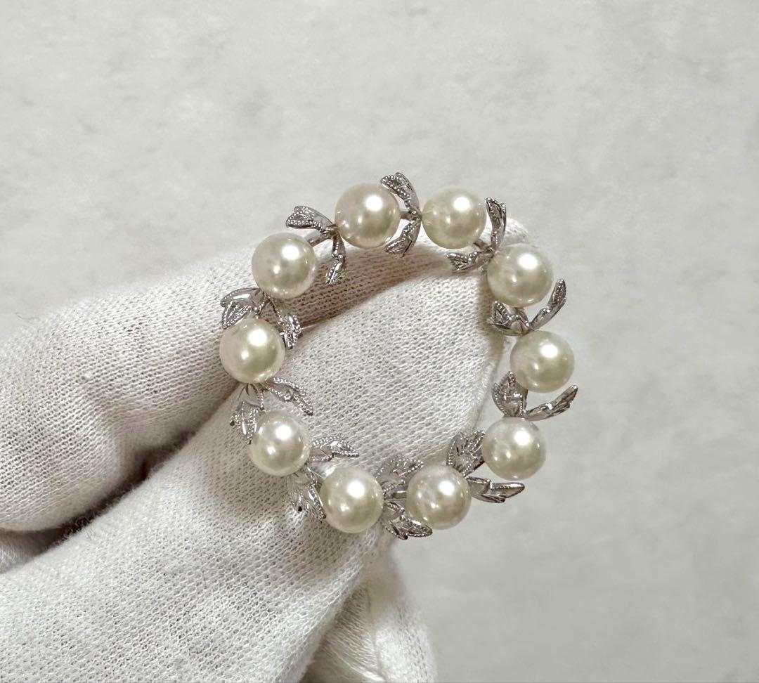 MIKIMOTO アコヤベビーパールブローチ SV