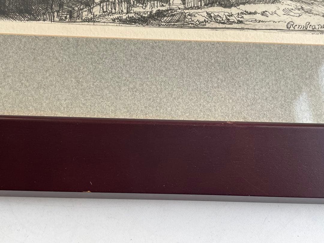 レンブラント・ファン・レイン　風車The windmill 銅版画　エッチング