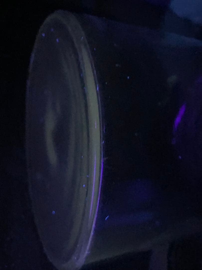 透明ガラス蓋付きウランガラス