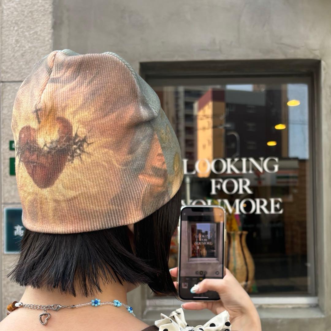 shury Labyrins Picture Beanie 5 マリア柄