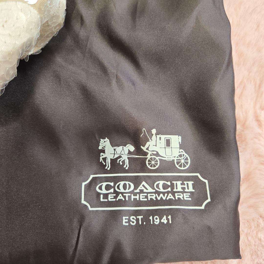 ★ド派手★COACHポピー　スパンコールショルダーバッグ★チャーム４点&袋付き★