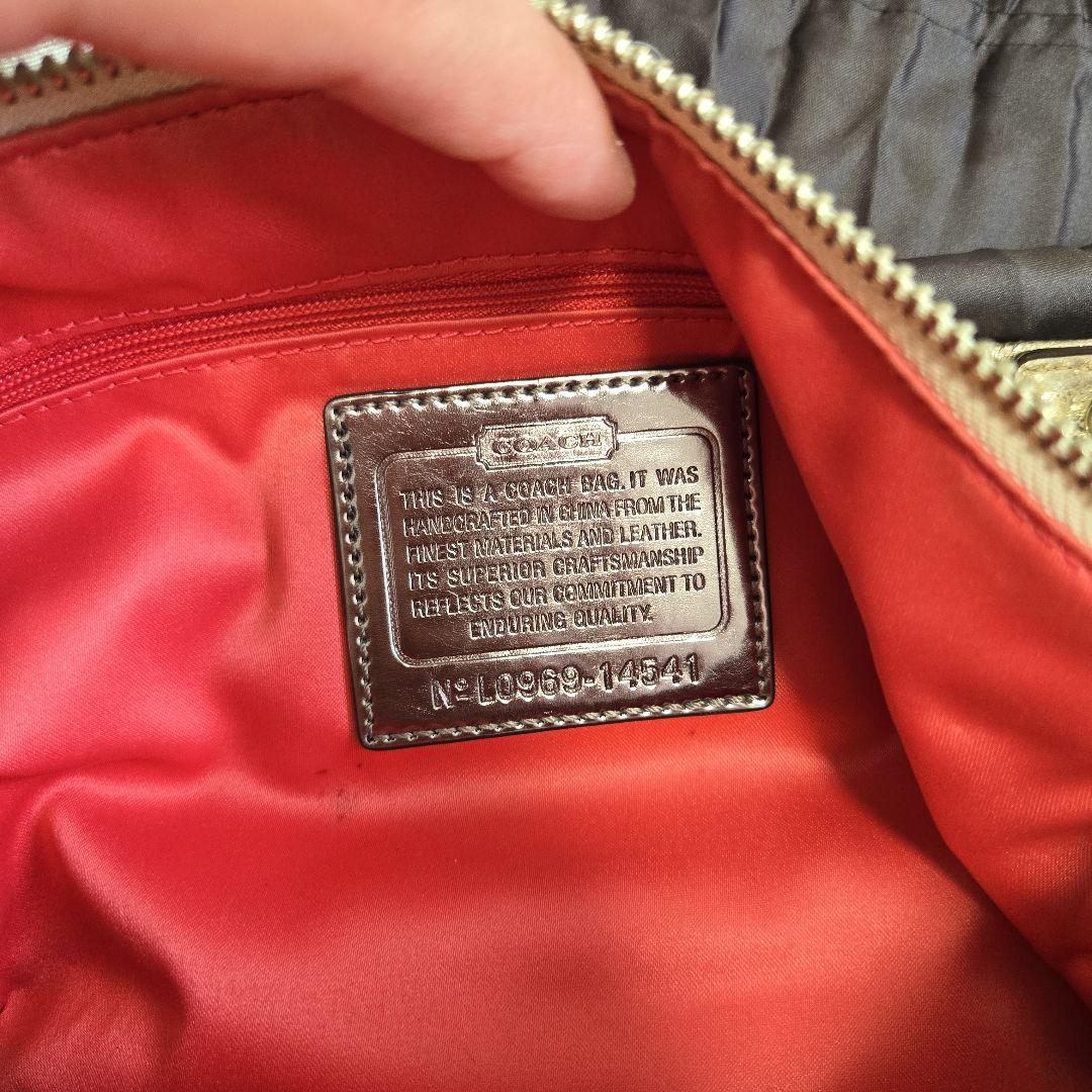 ★ド派手★COACHポピー　スパンコールショルダーバッグ★チャーム４点&袋付き★