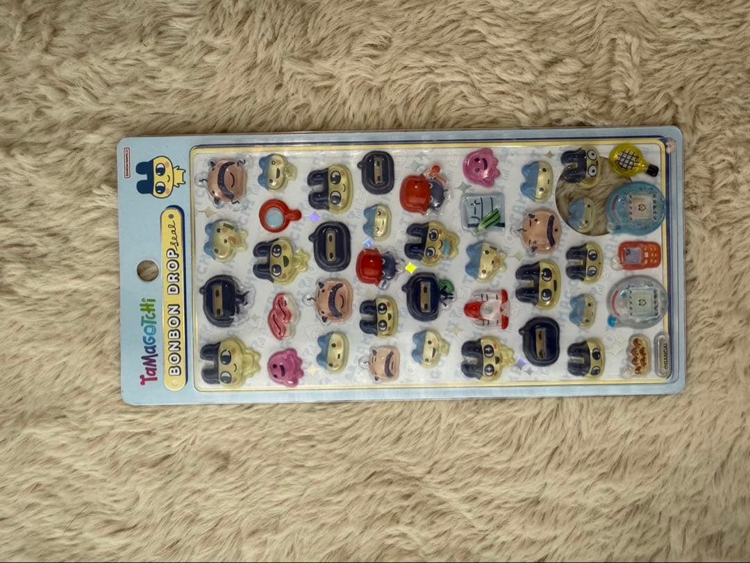 たまごっち ボンボンドロップ4枚＋ブロックタイルシール＋たまごっちガチャまるっち