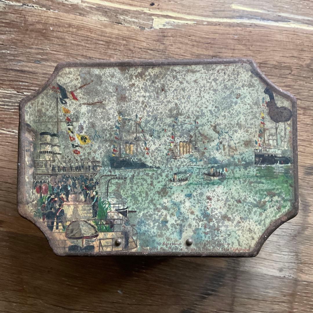 BOX SERIE- 手紙箱 鍵付き 1891年 露仏同盟記念 歴史的