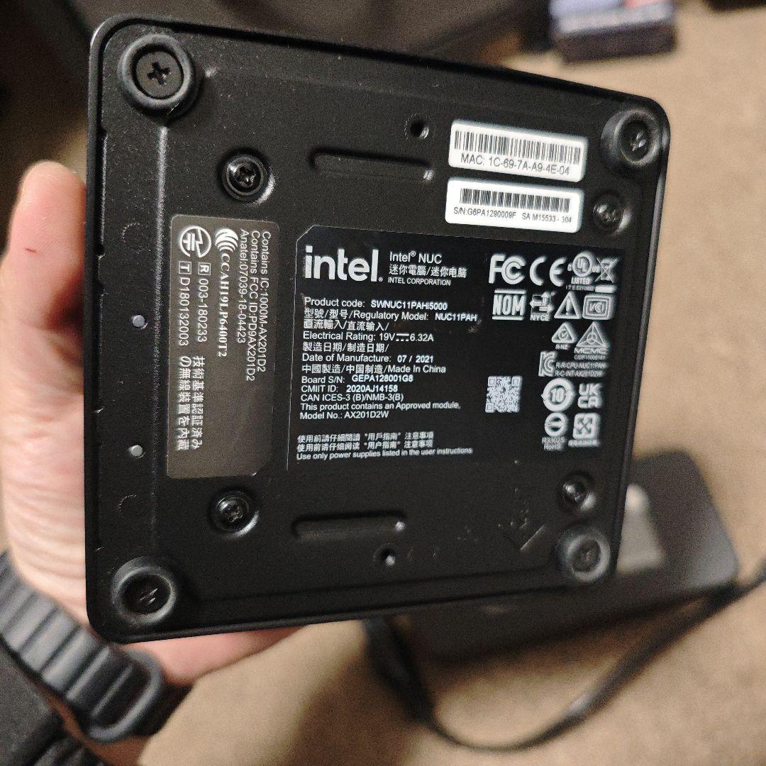 intel NUC 第11世代 NUC11PAHi5000