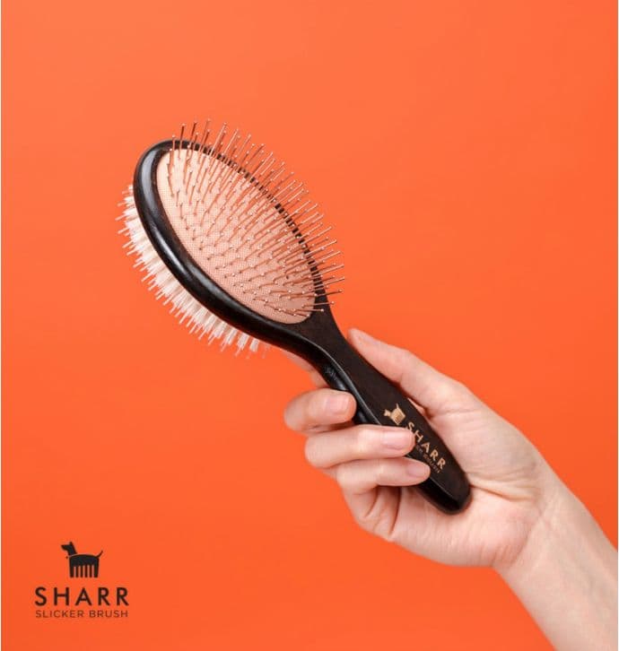 SHARR スリッカーブラシ ブラック/オレンジ