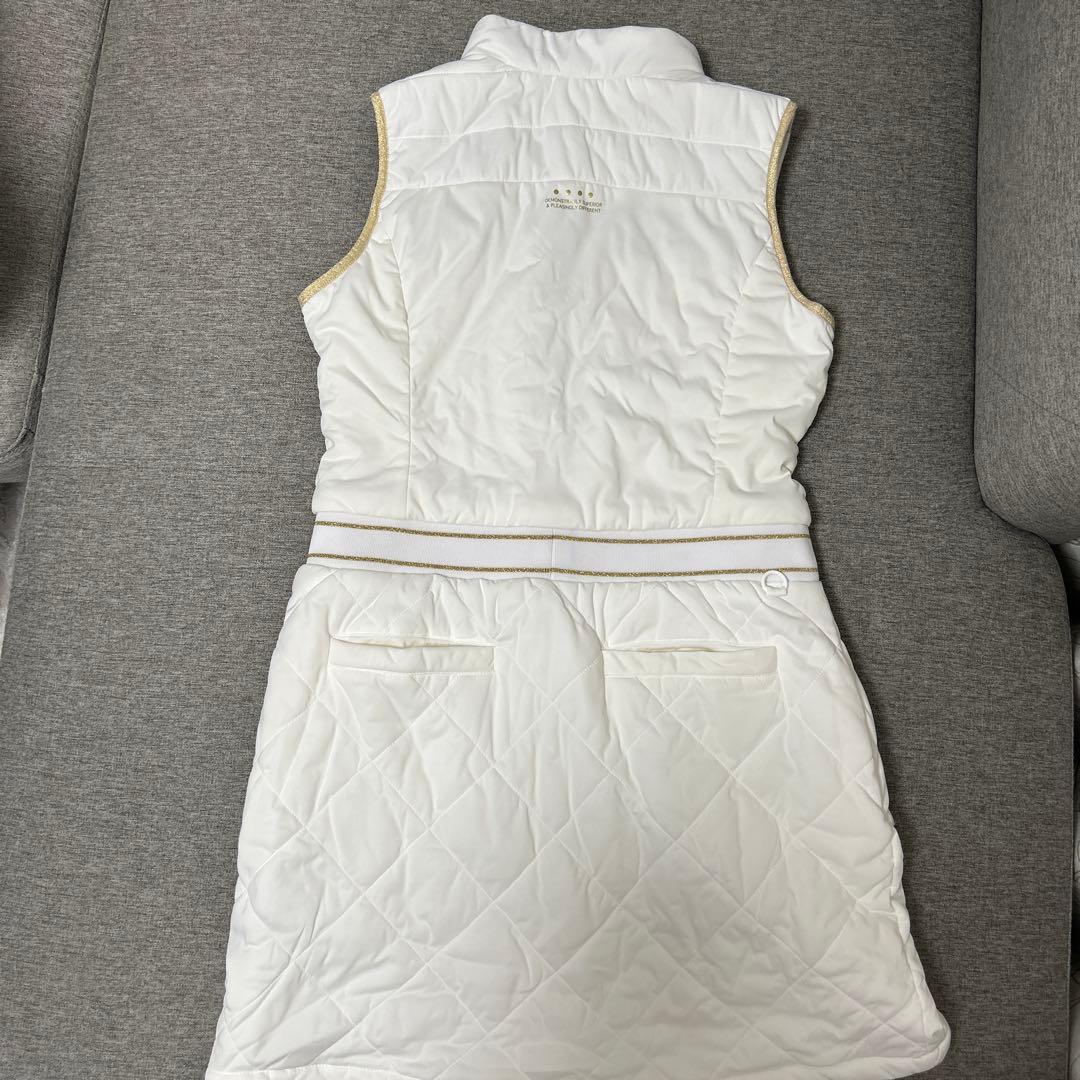 Callaway レディース M ホワイト ベストとレッグウォーマー