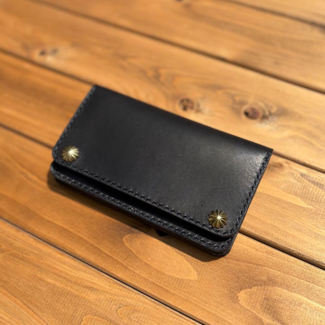 ミドルトラッカーウォレット　アポロコンチョ　真鍮